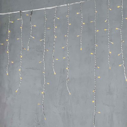 Гирлянда Бахрома 5 м Жёлтая статика, 348 LED, силикон, IP65