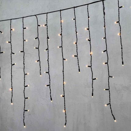 Гирлянда Бахрома 3,2 м Экстра Тепло-белая статика, 168 LED, IP65, Премиум серия