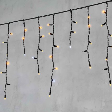 Гирлянда Бахрома 3.1 м Жёлтая с Мерцанием, 120 LED, Каучук, IP65, LTC