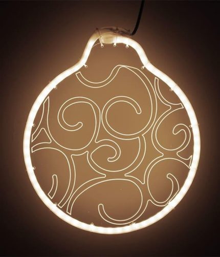 Световая фигура «Шар», 30×30 см, IP54, тёплый белый свет