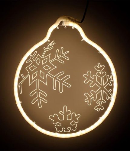 Световая фигура «Шар», 30×30 см, IP54, тёплый белый свет