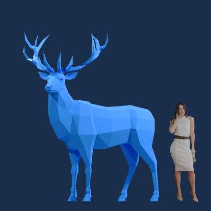 Полигональная скульптура Олень Благородный - 3D GR 695
