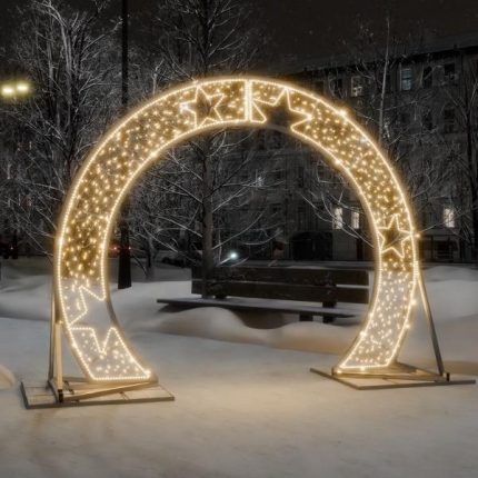 Световая арка со звёздами