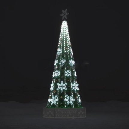 Набор украшений на ель «Снежинка» – ELK 27 OBV, IP65, холодное свечение