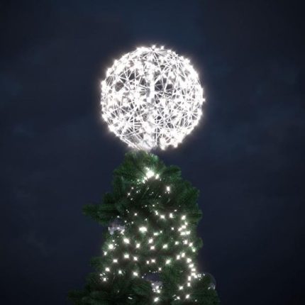 Световая макушка «Жемчужина», 0,6×0,6 м, IP65, холодный свет