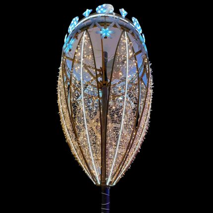 Светодиодная Консоль «Тюльпан» с Динамикой 170 х 300см, Тепло-Белая, 24В