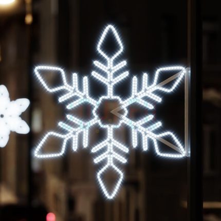 Световая консоль «Снежинка», 0,75×0,7 м, IP65, холодный свет