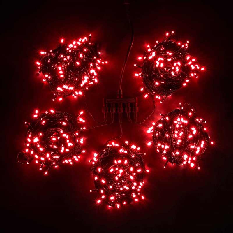 girljanda-klip-lajt-spajder-komplekt-5-krasnyh-nitej-po-20m-s-mercaniem-belogo-dioda-1000-led-provod-chernyj-pvh-ip54