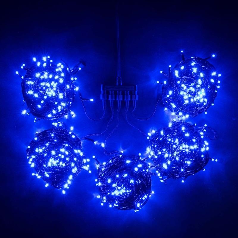 girljanda-klip-lajt-spajder-komplekt-5-sinih-nitej-po-20m-s-mercaniem-belogo-dioda-1000-led-provod-chernyj-pvh-ip54