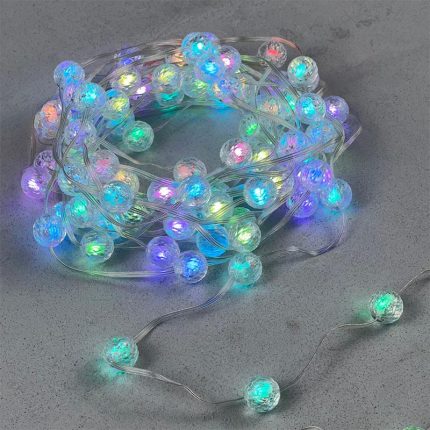 Гирлянда Шарики Смарт 10 м Разноцветная с Мерцанием, 100 LED, IP44, LTC
