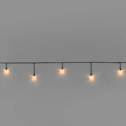 Гирлянда Стрит-Лофт 10м, Провод Черный Каучук, 20 ламп, IP65 Тепло-белый