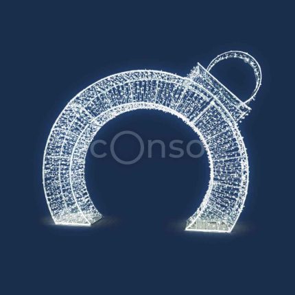 Световая арка «Кольцо», 4,5×3,5 м, IP65, холодный свет