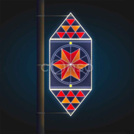 Световая праздничная консоль «Конфета», 0,55×1,35 м, IP65, холодное свечение