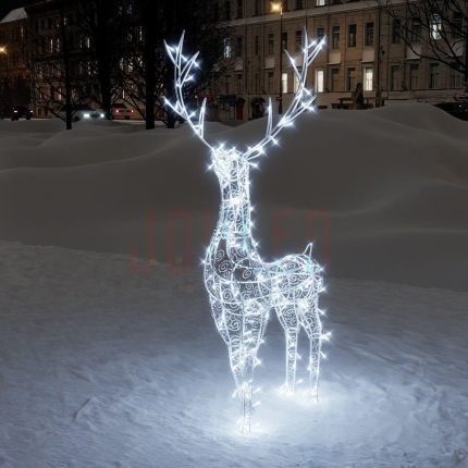Уличная фигура «Олень ажур» с подсветкой 1,3м