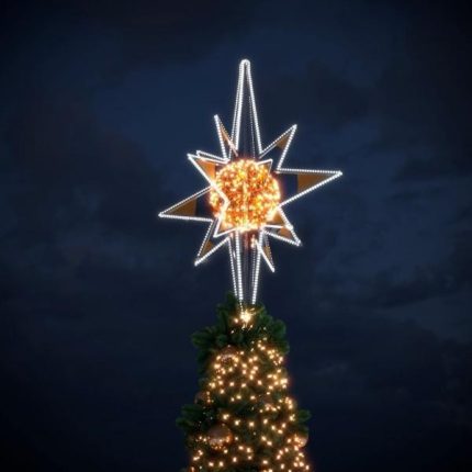 Макушка на ёлку «Магический шар», 2,6×1,76 м, IP65, тёплое свечение