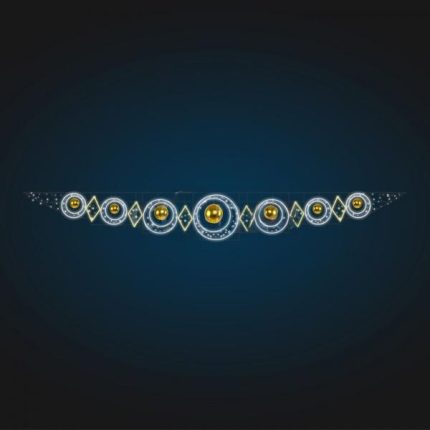 Световая перетяжка новогодняя «Ожерелье», 6×0,8 м, IP65, холодный/тёплый свет