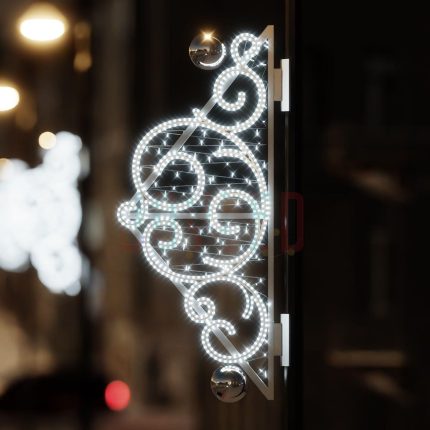 Световая консоль «Морозные узоры», 1,65×0,68 м, IP65, тёплый или холодный свет