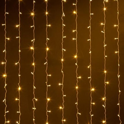 Гирлянда Занавес 3×3 м Тепло-Белый Статика, 600 LED, IP20