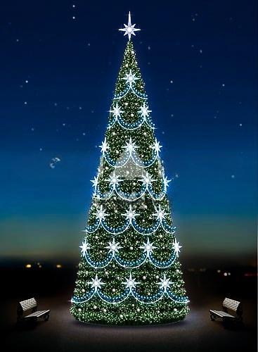 Дизайнерское оформление «Полярная звезда», высота 5–30 м