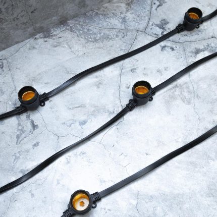 Гирлянда Белт-Лайт 50 м, 125 ламп, IP65, чёрный каучук