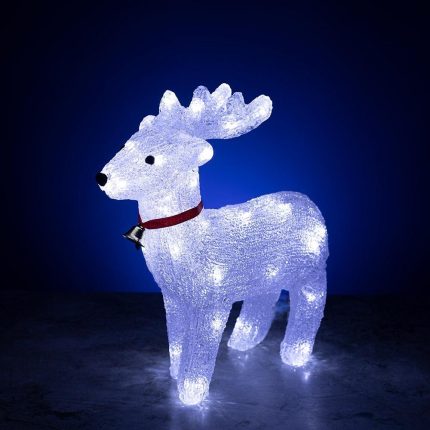 Световая фигура «Олень», 33 см, IP44, холодное свечение