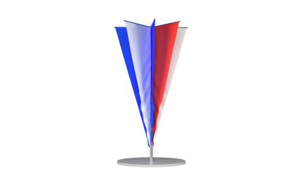 Флаговая конструкция «МАФ-532», 1,8×4 м, IP65, тёплый свет