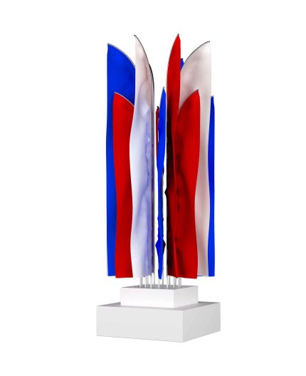 Флаговая конструкция МАФ-535, 2×6 м, 12 флагов, IP65, холодное свечение