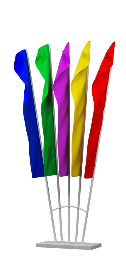 Флаговая конструкция МАФ-539, 4×1,7 м, IP65, холодное свечение