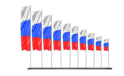 Флаговая конструкция МАФ-542, 10×5 м, IP65, уличная световая фигура