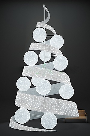 Световая конструкция "Globo", высота 3 м