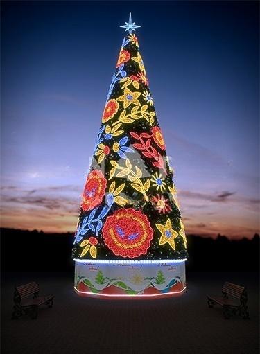 Дизайнерское оформление «Русская», высота 10–30 м