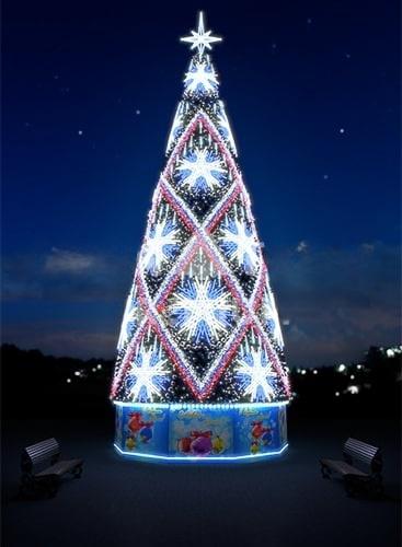 Дизайнерское оформление «Олимпик», высота 10–30 м