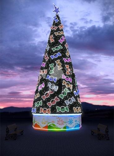 Дизайнерское оформление «Сланди», высота 6–30 м