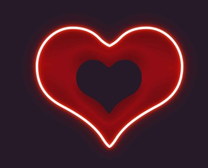 Светодиодный мотив «Сердце» СК-327, 0,6×0,6 м, IP65, красный свет