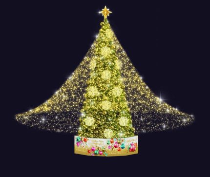 Световая фигура «Шатёр» СК-347, 27×18 м, IP65, тёплое свечение