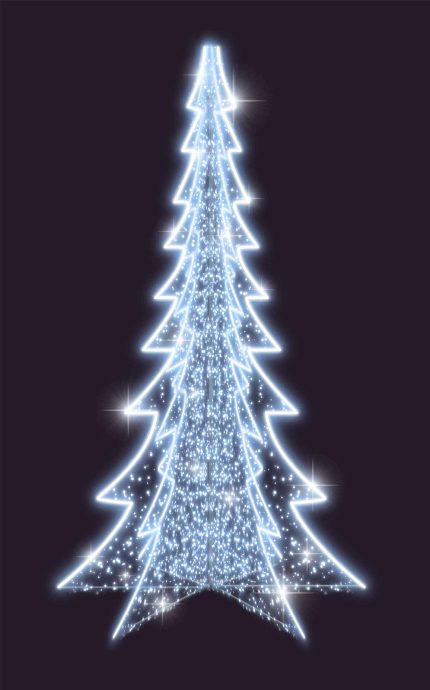 Световая ель СК-168, 2,2×4 м, IP65, холодное свечение