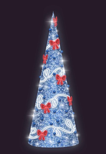 Световая ель СК-184, 2×3 м, IP65, триколор