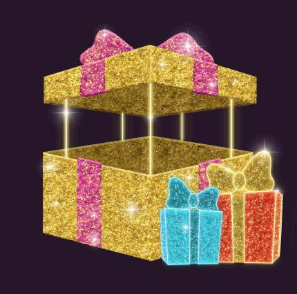 Световой подарок СК-187, 3×3,5 м, IP65, разноцветное свечение