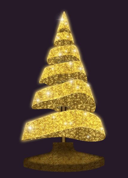 Световая ель СК-199, высота 4–8 м, IP65, золотое свечение