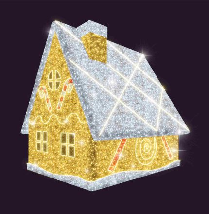 Световой дом СК-205 — 3D-фигура 6×4 м, IP65, тёплый белый свет