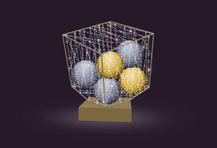 Световая фигура СК-205-6, 3×3,2 м, IP65, фотозона, холодный свет