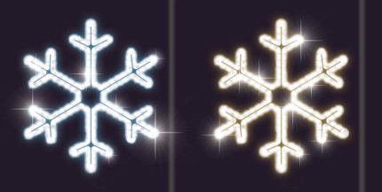 Светодиодная снежинка СК-210, 0,6×0,6 м, IP65, тёплый/холодный свет