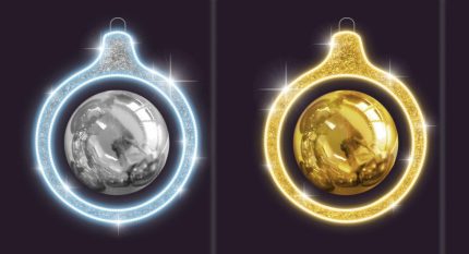 Светодиодный шар СК-217, 0,5×0,5 м, IP65, тёплый/холодный свет