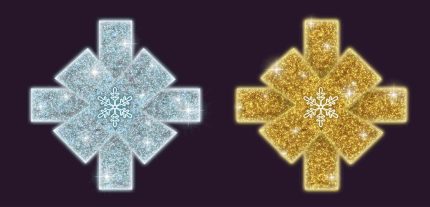 Светодиодный мотив «Бант» СК‑226, 5×5 м, IP65, тёплый или холодный свет