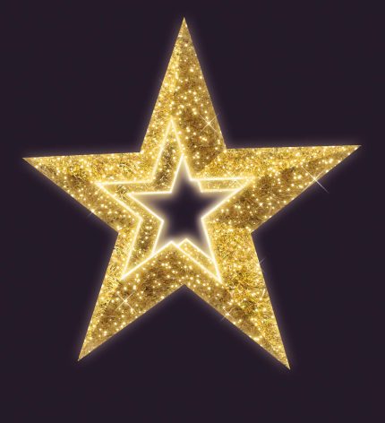 Светодиодный подвес «СК-227-6», 2,5×2,5 м, IP65, золотой свет