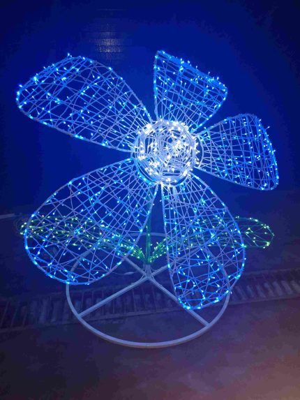 Световая фигура «Цветок», 1–2 м, IP44, любой цвет свечения