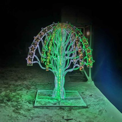Световая фигура «Дерево желаний», 1,7–5 м, IP54, цвет свечения на выбор