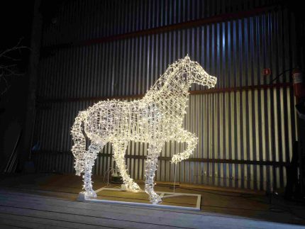 Световая фигура «Лошадь», 1,6–2 м, IP65, любое свечение