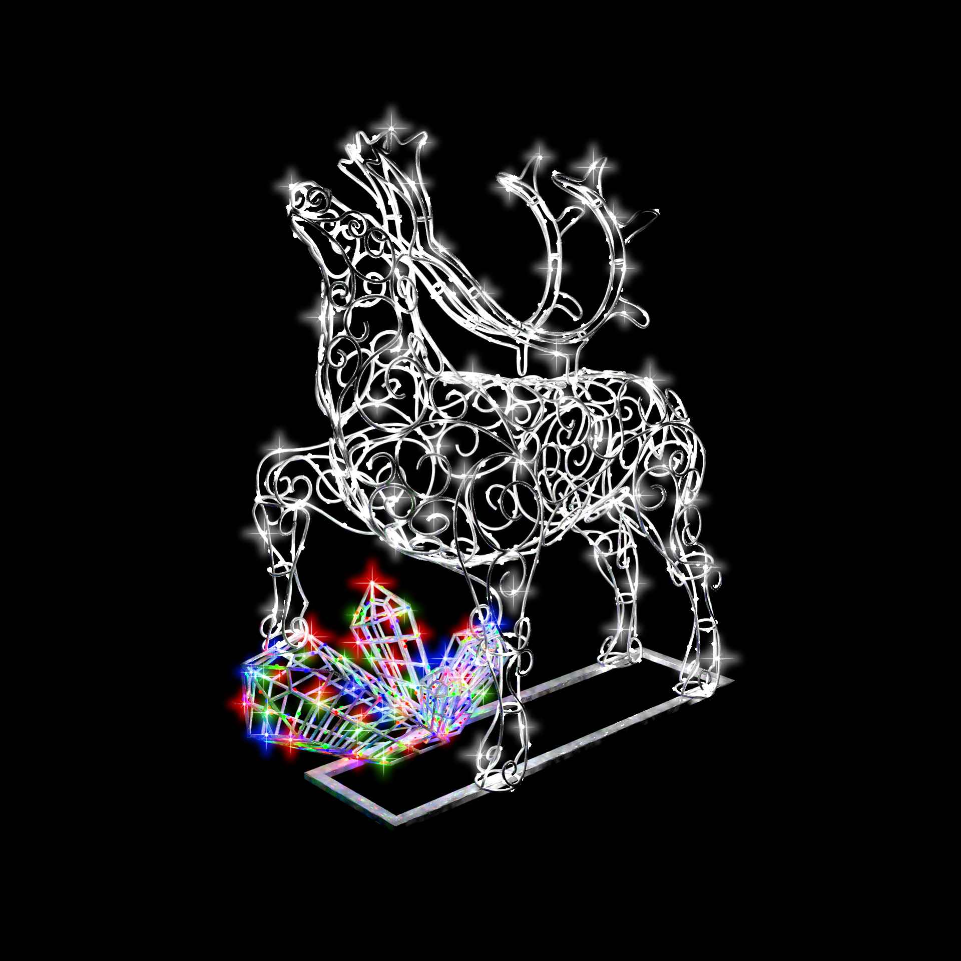 Северный олень на самоцветах (2)