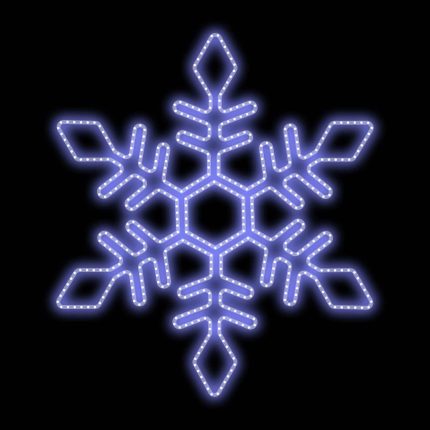 Светодиодная фигура «Снежинка кружевная», 0,4–1 м, IP54, цвет свечения на выбор
